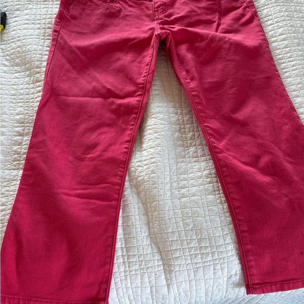 Guess Women's Bright Pink Flare Jeans